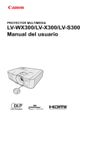Canon LV-X300 Manual de usuario