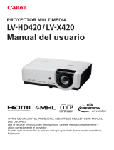 Canon LV-X420 Manual de usuario