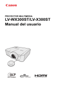 Canon LV-WX300ST Manual de usuario
