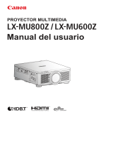 Canon LX-MU800Z Manual de usuario