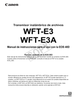 Canon Wireless File Transmitter WFT-E3 Manual de usuario