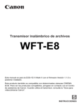 Canon Wireless File Transmitter WFT-E8 Manual de usuario
