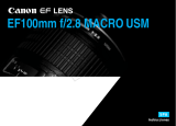 Canon EF 100mm f/2.8 Macro USM Manual de usuario
