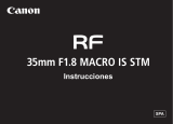 Canon RF 35mm F1.8 Macro IS STM Manual de usuario