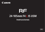 Canon RF 24-105mm f/4L IS USM Manual de usuario