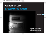 Canon EF 300mm f/4L IS USM Manual de usuario