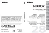 Nikon AF-S NIKKOR 28mm f/1.8G Manual de usuario