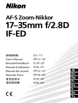 Nikon AF-S Zoom-Nikkor 17-35mm f/2.8D IF-ED Manual de usuario