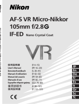 Nikon Nikkor AF-S VR Micro-Nikkor 105mm f/2.8G IF-ED Manual de usuario