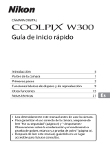 Nikon COOLPIX W300 Guía de inicio rápido