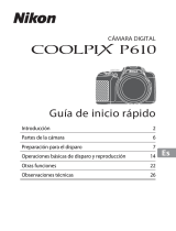 Nikon COOLPIX P610 Guía de inicio rápido