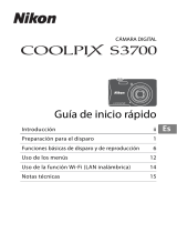 Nikon COOLPIX S3700 Guía de inicio rápido