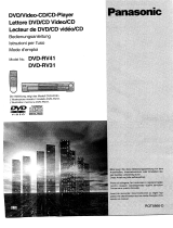 Panasonic dvd rv 31 El manual del propietario