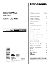 Panasonic DVD-RV32EG El manual del propietario