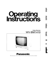 Panasonic WVBM1410 Instrucciones de operación