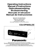 Panasonic CQDP800L Instrucciones de operación