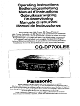 Panasonic cq-dp700l Manual de usuario