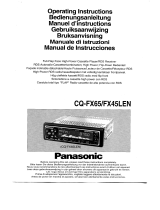 Panasonic CQFX65LEN Instrucciones de operación