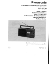 Panasonic RF3700 El manual del propietario