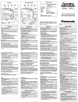 Panasonic rq-p255 Manual de usuario
