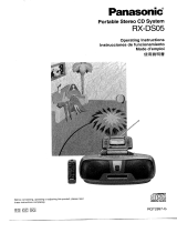 Panasonic RXDS05 Instrucciones de operación