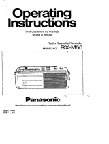 Panasonic RXM50 Instrucciones de operación