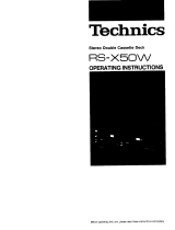 Panasonic RSX50W Instrucciones de operación