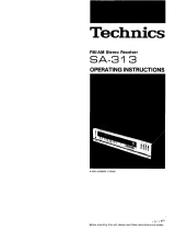 Panasonic SA313 Instrucciones de operación