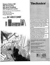 Panasonic SCHD515MD El manual del propietario