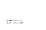 Huawei HUAWEI WATCH 2 Guía de inicio rápido