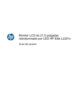 HP Elite L2201x 21.5-inch LED Backlit LCD Monitor El manual del propietario