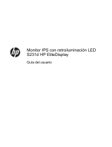 HP EliteDisplay S231d 23-in IPS LED Notebook Docking Monitor Manual de usuario