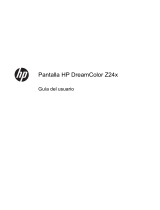 HP DreamColor Z24x Display Manual de usuario
