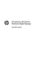 HP LD4735 46.96-inch LED Digital Signage Display Manual de usuario
