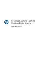 HP LD4210 42-inch LCD Digital Signage Display El manual del propietario