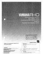 Yamaha R-10 El manual del propietario