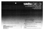 Yamaha GE-3 El manual del propietario