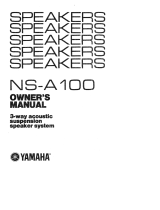 Yamaha NS-A100 El manual del propietario