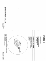 Hitachi Grinder G 18SS Manual de usuario