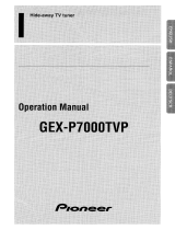 Pioneer GEX-P7000TVP Manual de usuario