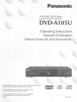 Panasonic DVD-A105U Manual de usuario