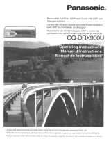 Panasonic Car Video System CQDRX900U Manual de usuario