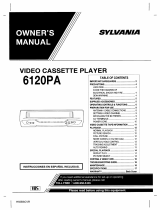 Sylvania VCR 6120PA Manual de usuario