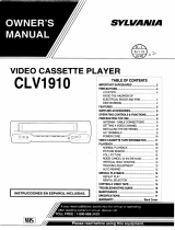 Sylvania VCR CLV1910 Manual de usuario