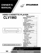 Sylvania VCR CLV1960 Manual de usuario