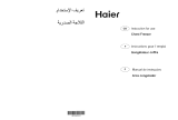 Haier HCF384W2 Manual de usuario