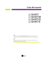 LG L194WT-SF Manual de usuario