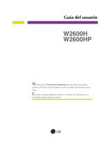 LG W2600HP-BF Manual de usuario