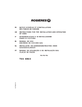 ROSIERES PCTSS400/2RU Manual de usuario