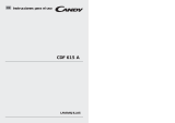 Candy CDF615A-37 Manual de usuario